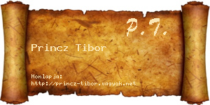 Princz Tibor névjegykártya